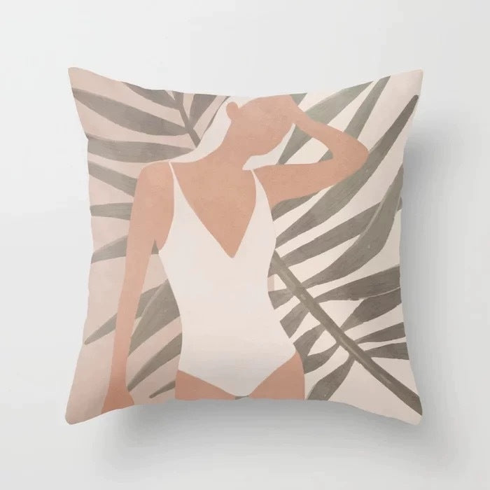 Abstract geometric pillowcase