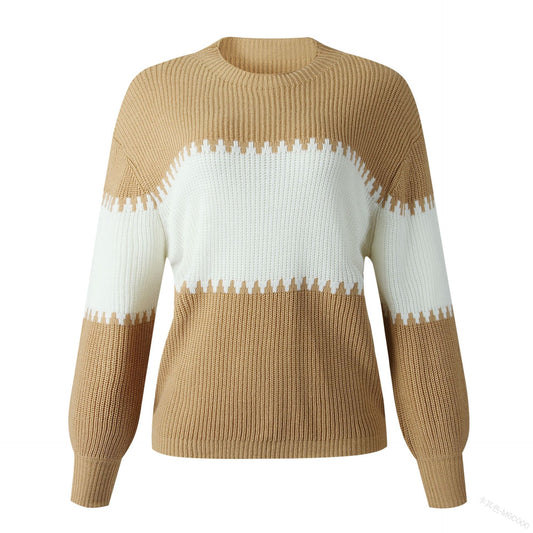 The Aspen Luxe Striped Knit Statement Sweater