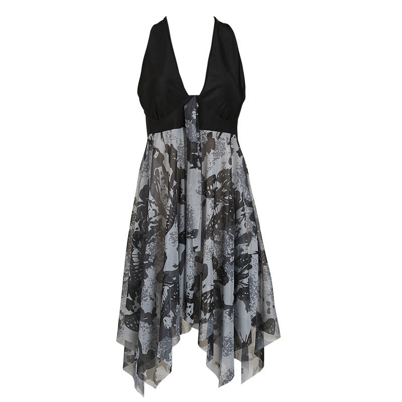 The Amalfi Luxe Split-Skirt Sculpt Swim Dress