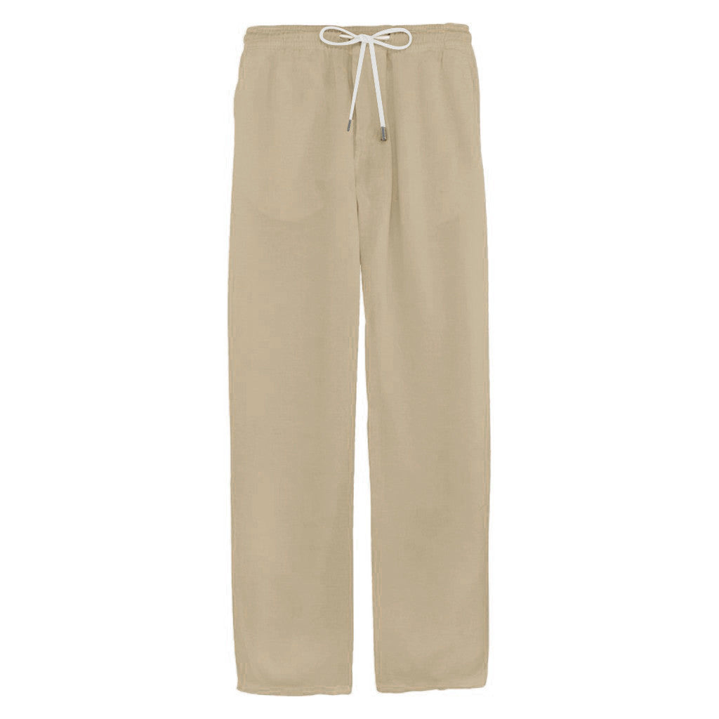 Men's Simple And Stylish Casual Cotton And Linen Trousers