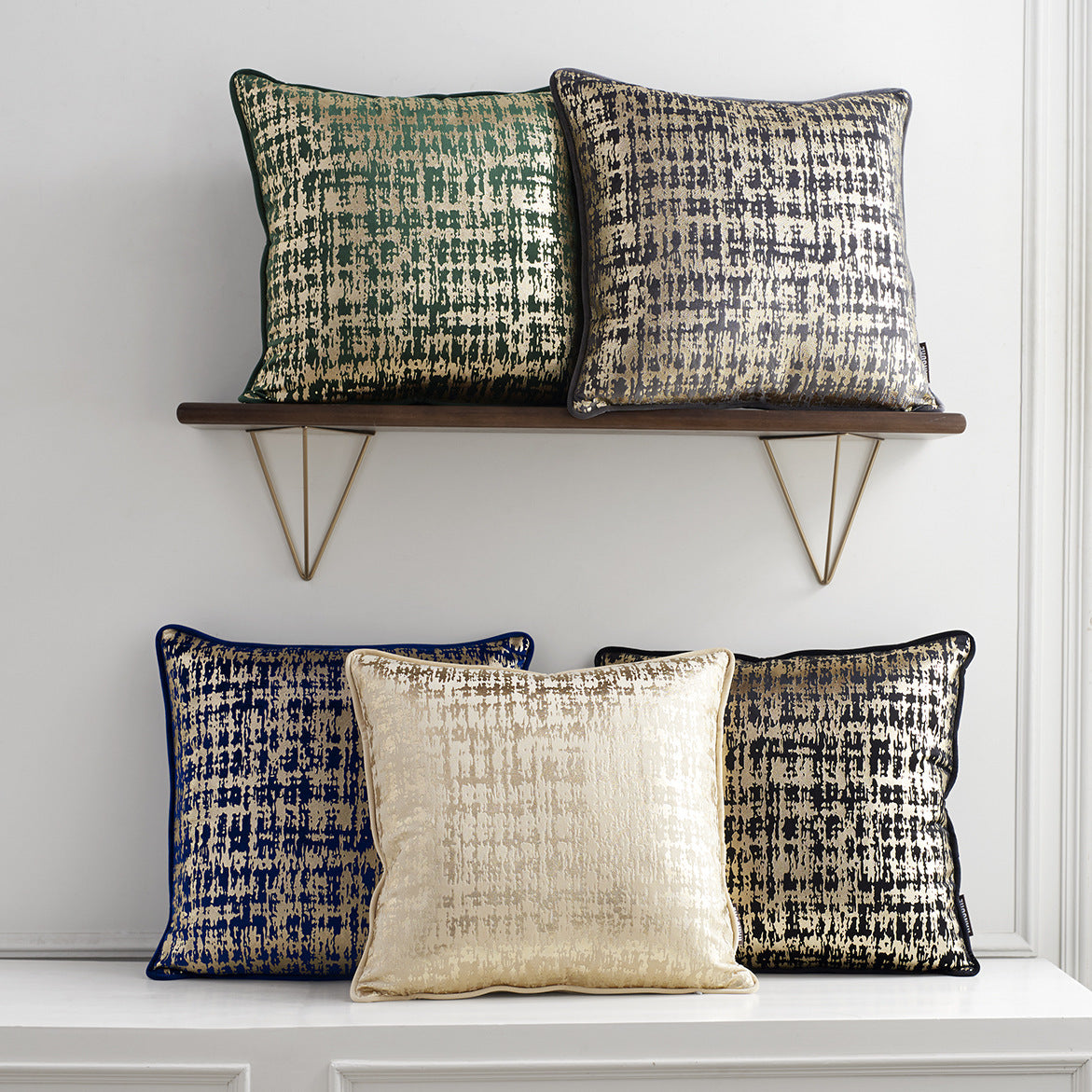 Velvet bronzing pillow Amazon explosion models home soft decoration pillowcase sofa cushion cover pillowcase custom