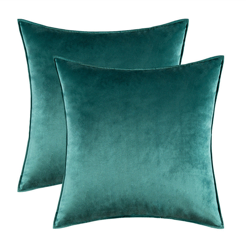 Covered velvet pillow cover