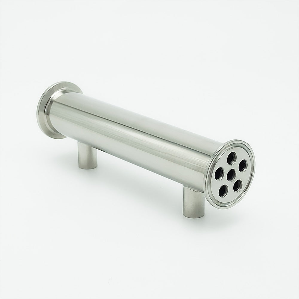 Dephlegmator 1.5" 38mm(OD51mm)304Stainless Steel Reflux Condenser Height 200mm Inside 6 Tubes For Moonshine Distillation Column