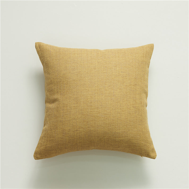 Cotton And Linen Tassel Pillow Cover