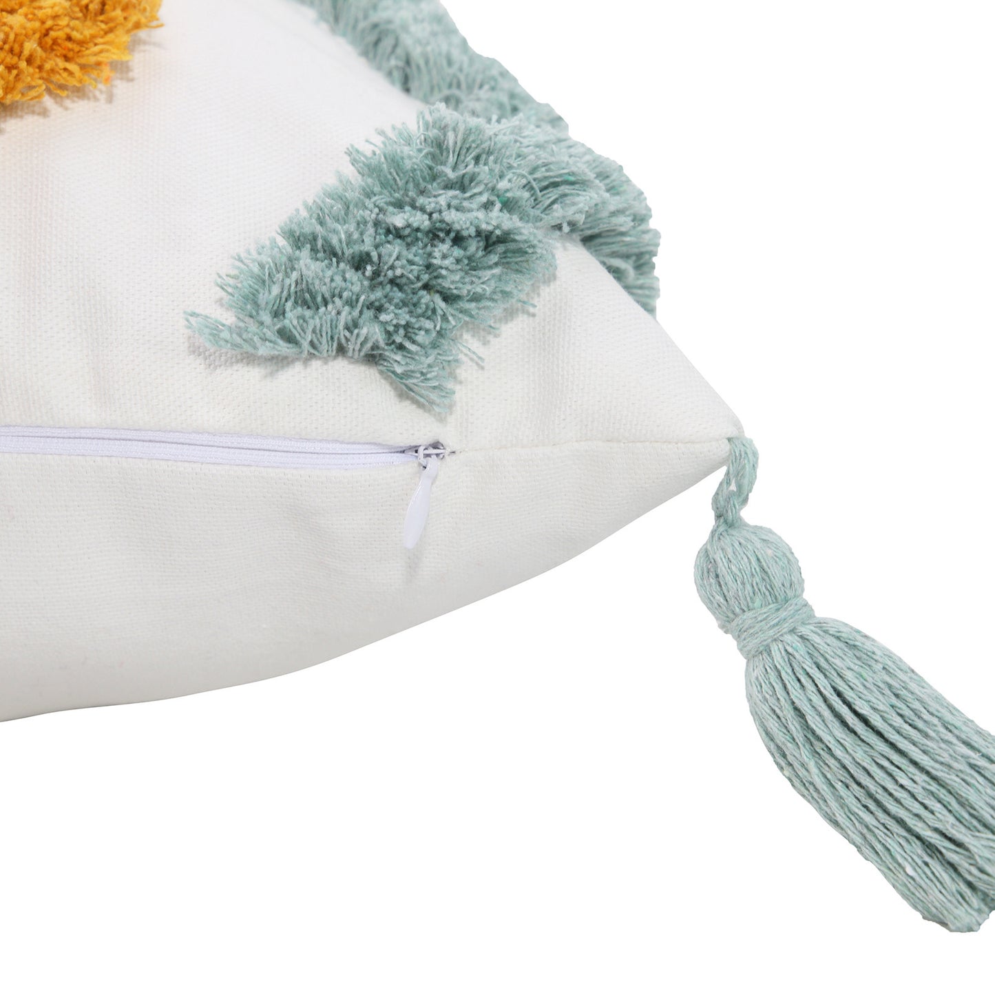 Wave Color Tassel Throw Pillow Cover