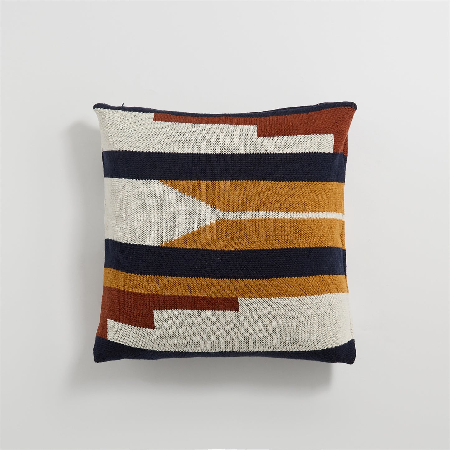 Geometric Knitting Cotton Couch Pillow Cover