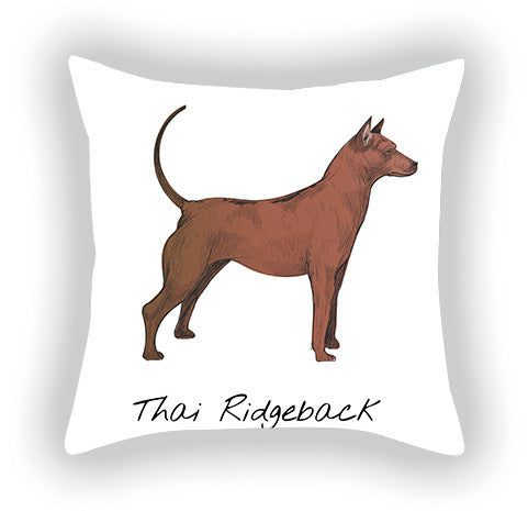 Doggies!  Printed Pillow Cover Short Plush - Cotton and Linen