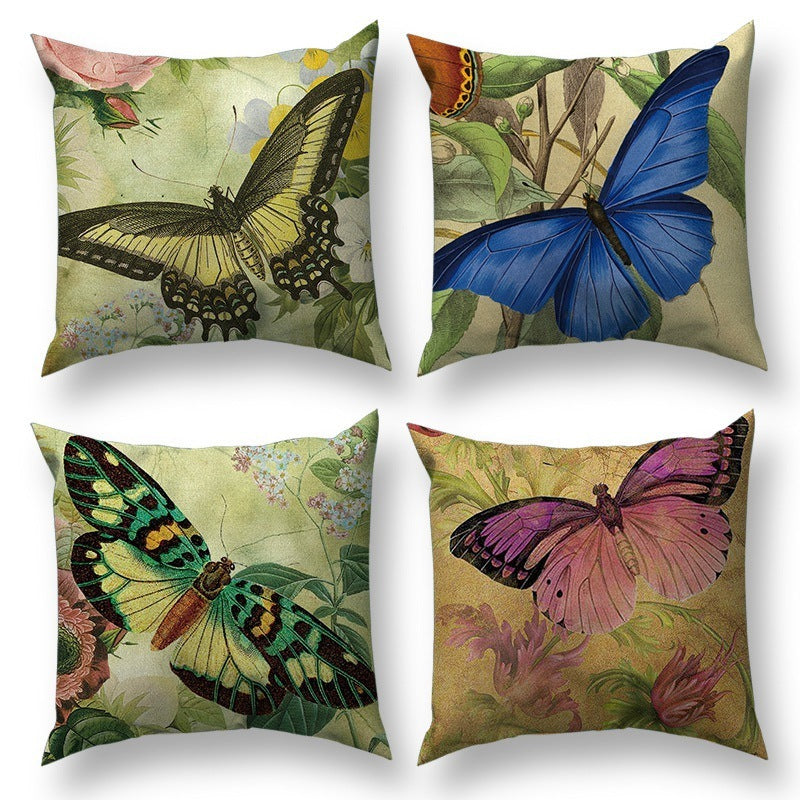 Butterfly Throw Pillow Cover