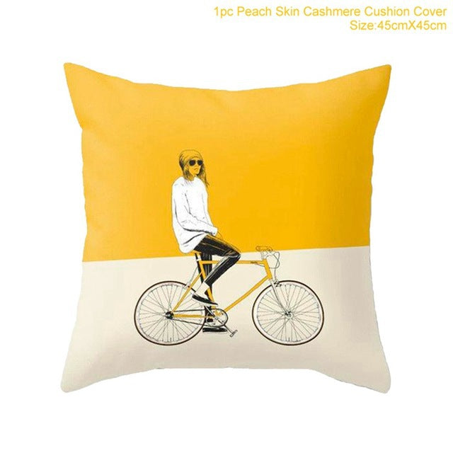 Fashion Print Pillow Cover