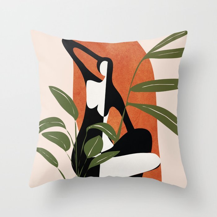 Abstract geometric pillowcase