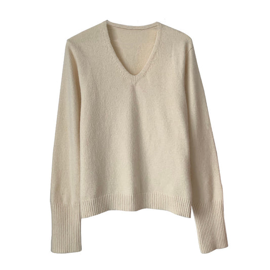 The Aspen Luxe Soft V-Neck Knit Sweater