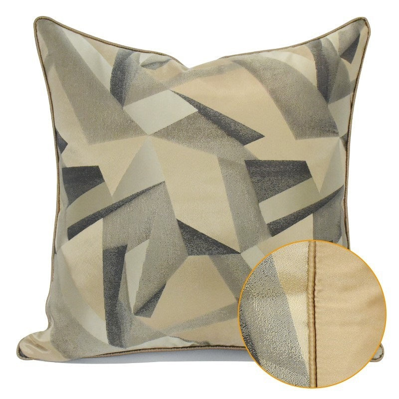 Yellow and Green Geometric Pillow Cover