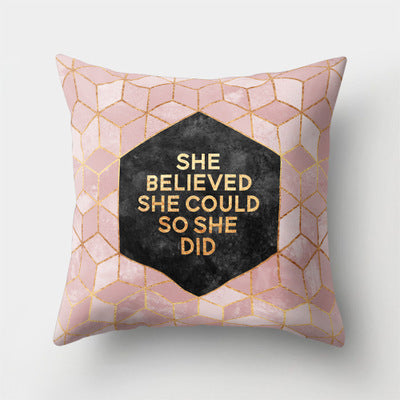 Fashion Print Pillow Cover