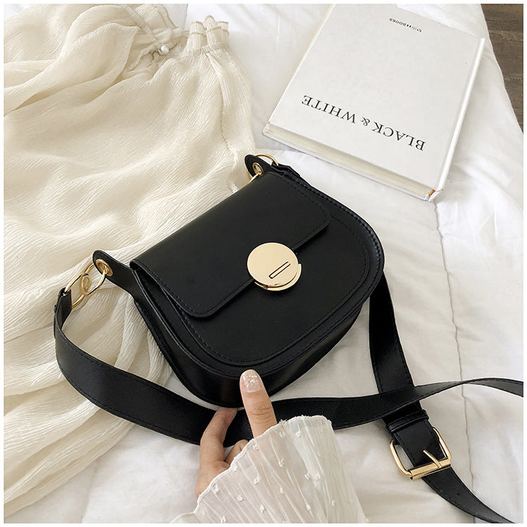 Crossbody fashion texture saddle bag