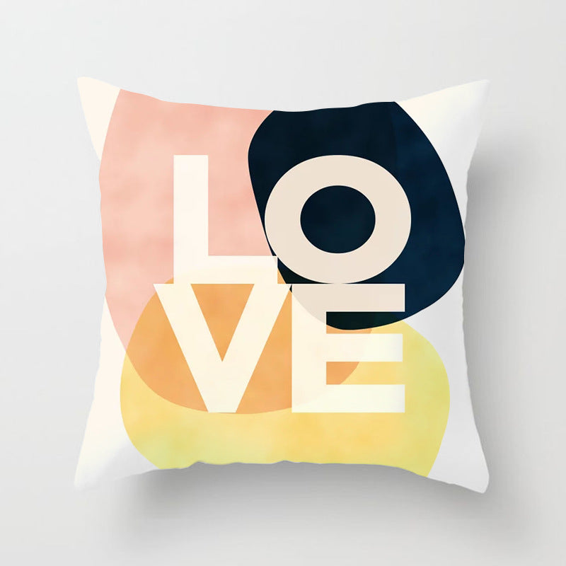 Abstraction Geometric Pillow Cover