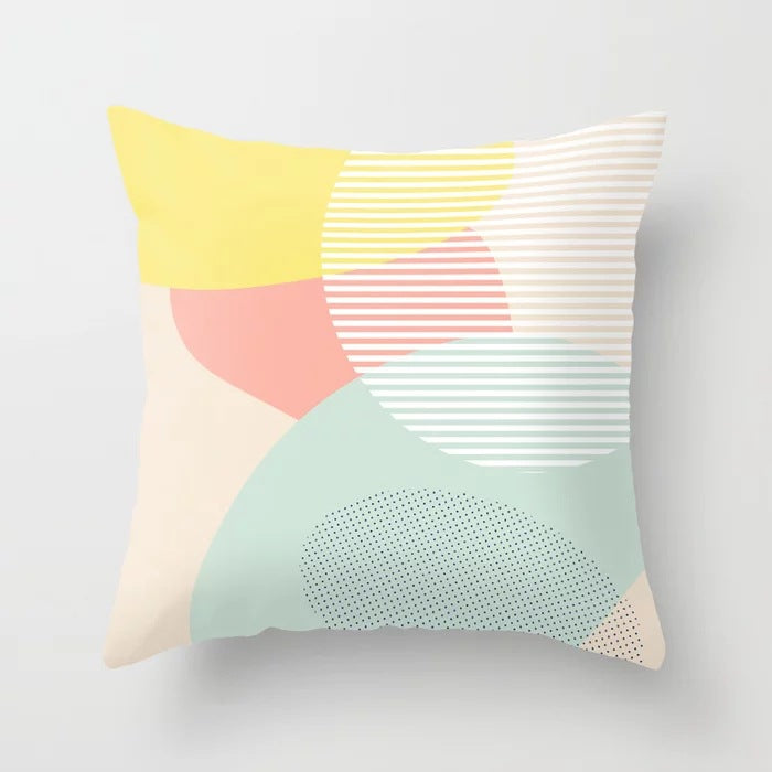 Abstraction Geometric Pillow Cover