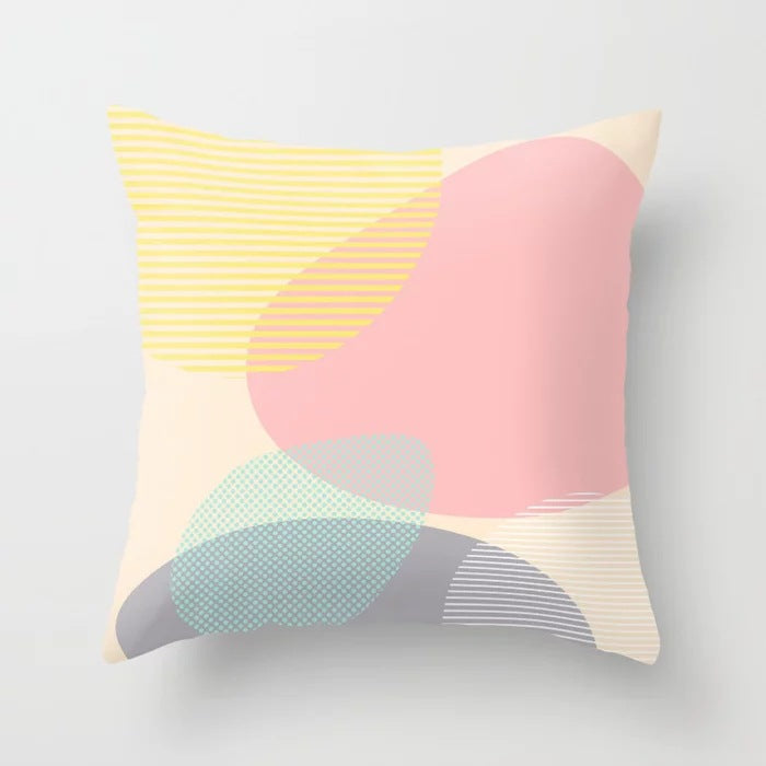 Abstraction Geometric Pillow Cover