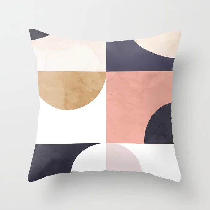 Abstraction Geometric Pillow Cover