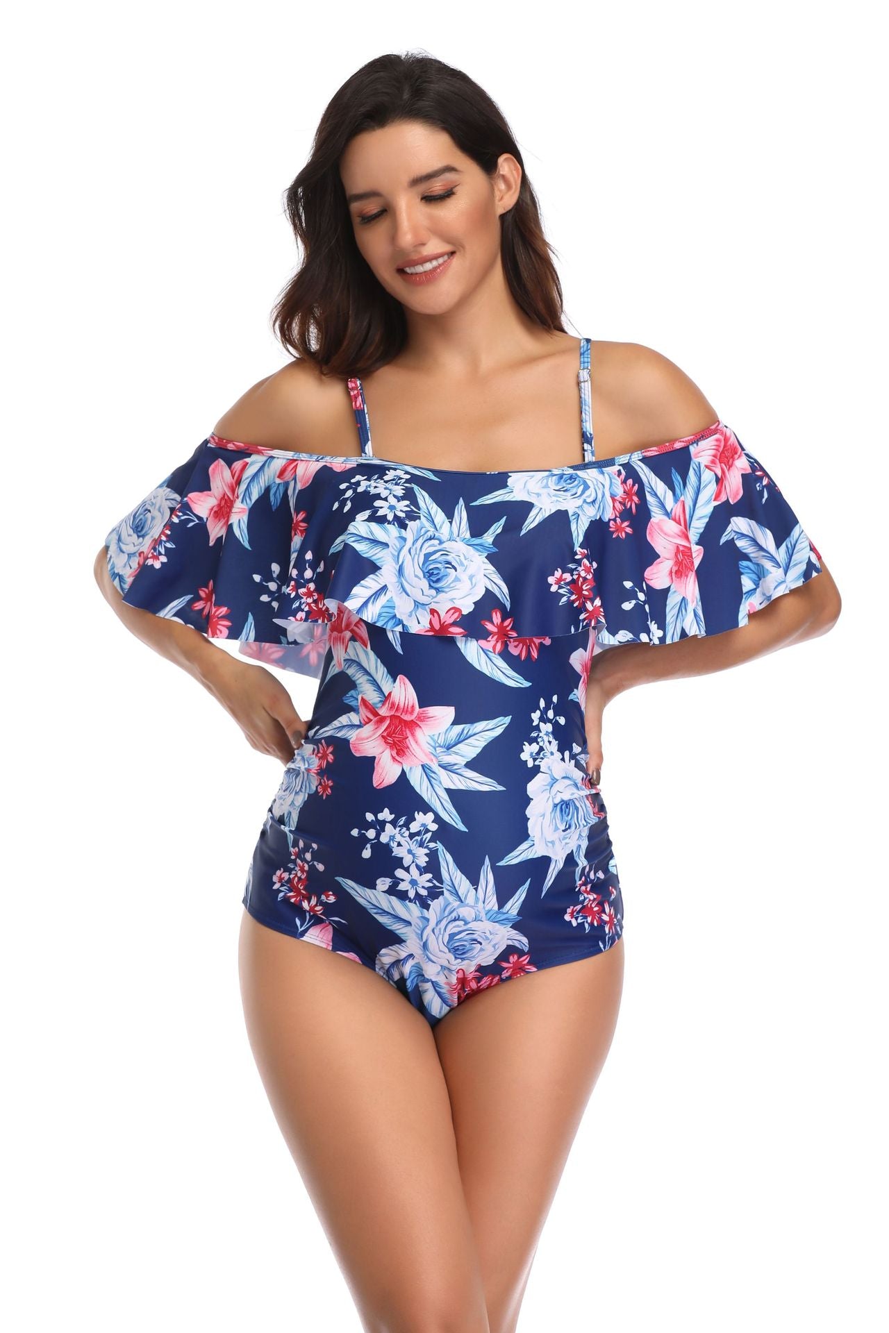 Printed maternity swimsuit