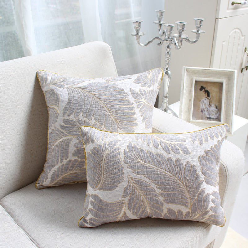 Chenille jacquard throw pillow