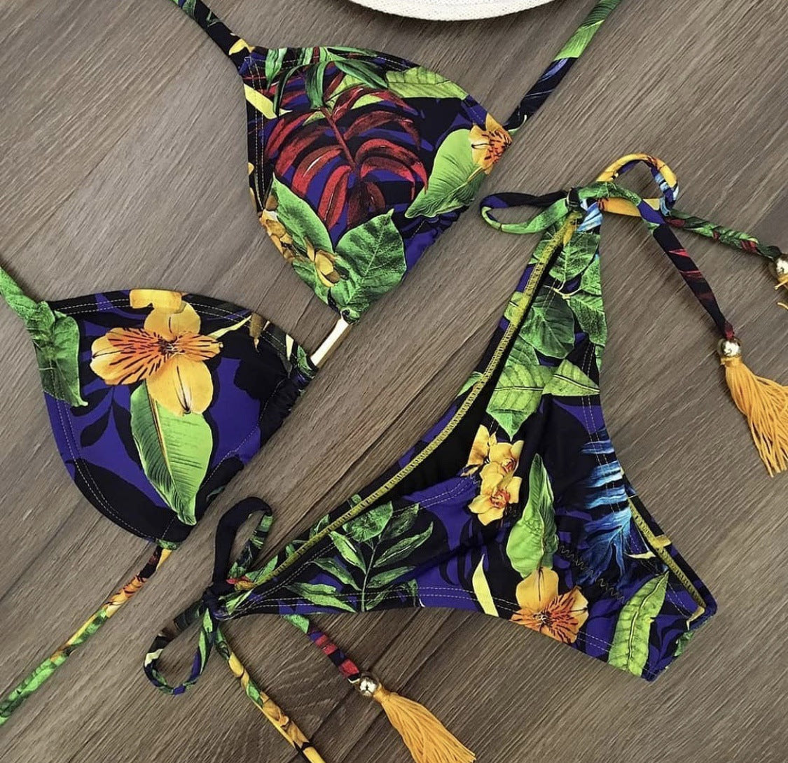 Ladies printed swimsuit