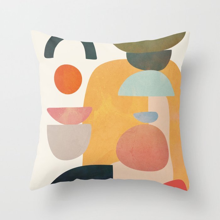 Abstract geometric pillowcase