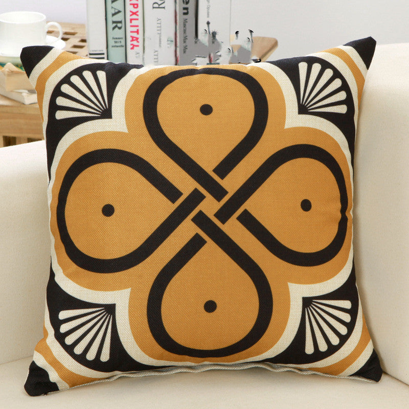 Abstract pillow cover