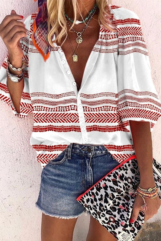 The Riviera Coastal Escape Luxe Blouse