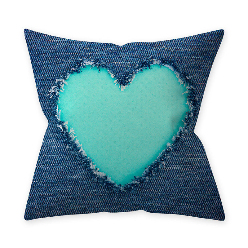 Popular Hot Sale Hug Pillowcase Teal Blue Green Home Decoration Pillow Cushion Cover