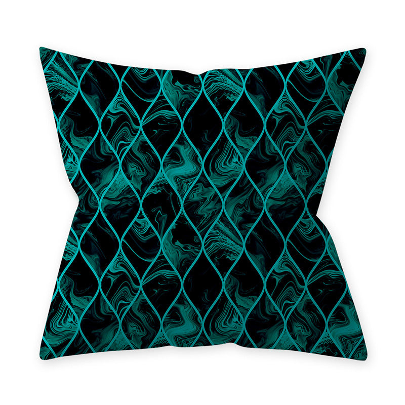 Popular Hot Sale Hug Pillowcase Teal Blue Green Home Decoration Pillow Cushion Cover