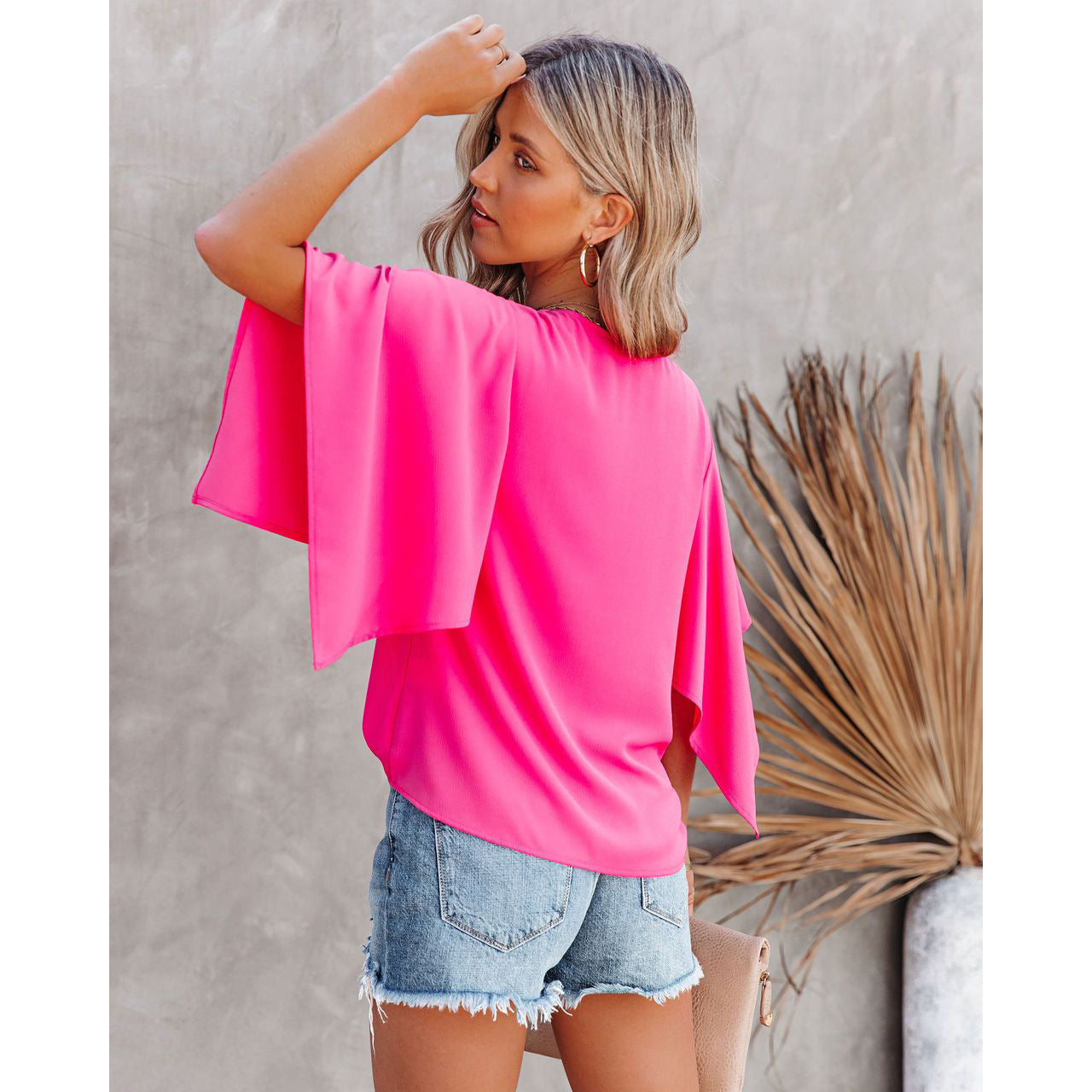 Casual Home Vacation Multi-Color Blouse