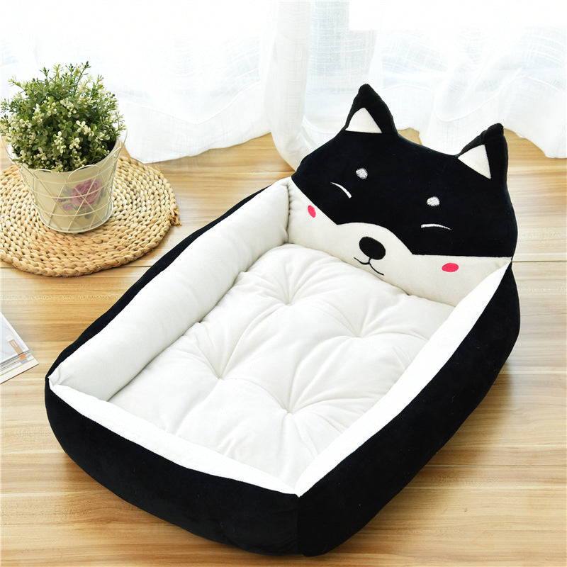 Large Pet Cat Dog Bed 7Colors Warm Cozy Soft Fleece Nest Dog Cat Beds