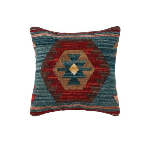 American Country Style Imported From India  Ethnic Style  Kilim Hand Woven Hard Wool Pillow Cover   Cushion