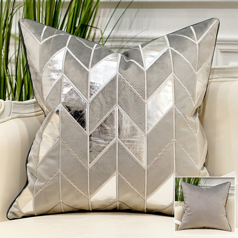 Embroidered Throw Pillow for Modern Light Luxury Sofa