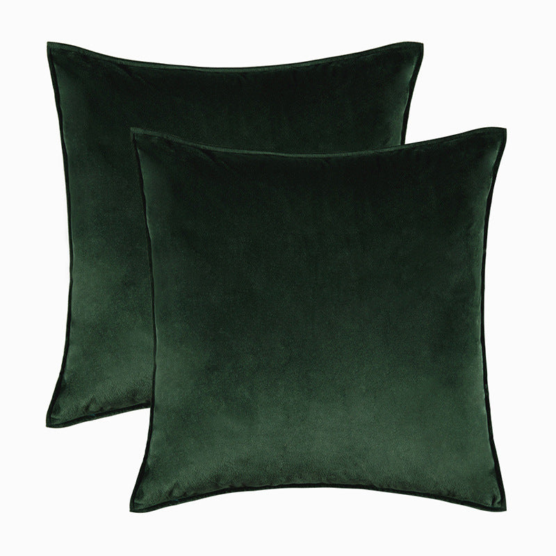 Covered velvet pillow cover