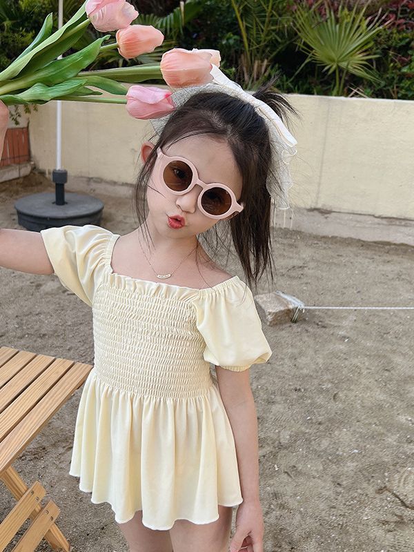 Children's Swimsuit Summer Puff Sleeve