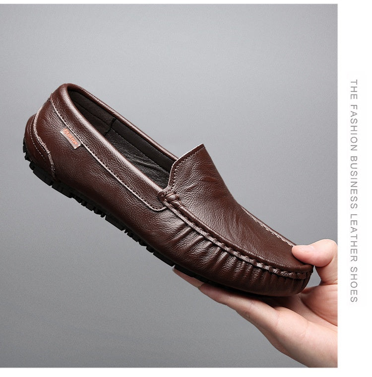 Leather Slip-on Loafers