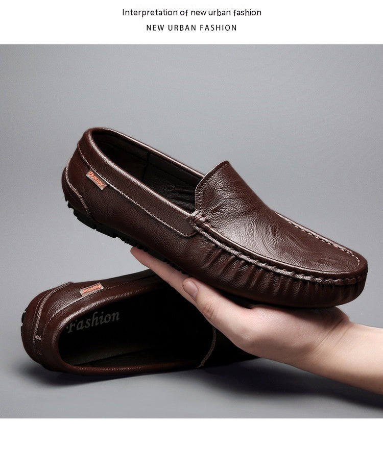 Leather Slip-on Loafers