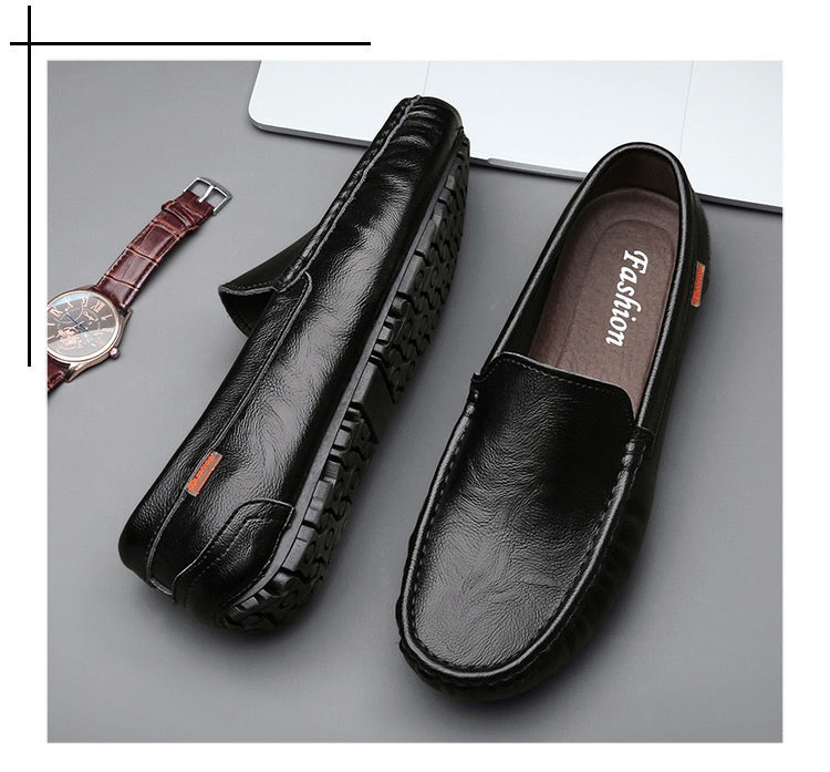 Leather Slip-on Loafers