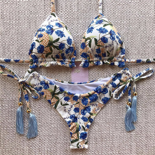 The Ibiza Mosaic Tassel Luxe Bikini