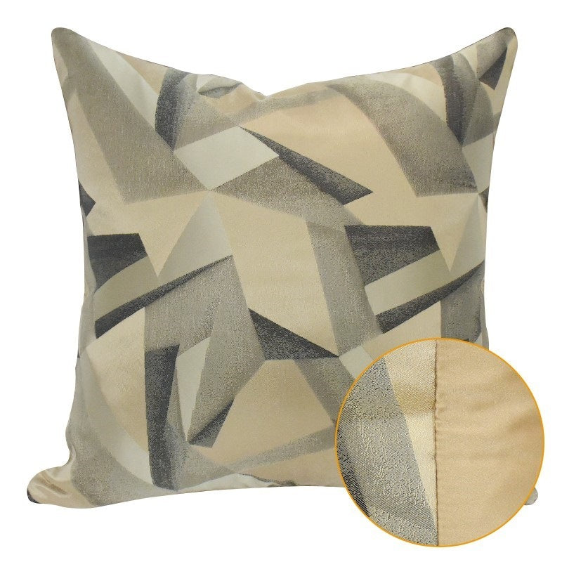 Yellow and Green Geometric Pillow Cover