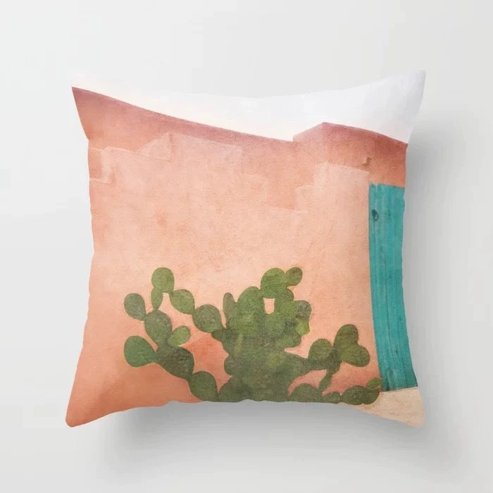 Abstract geometric pillowcase