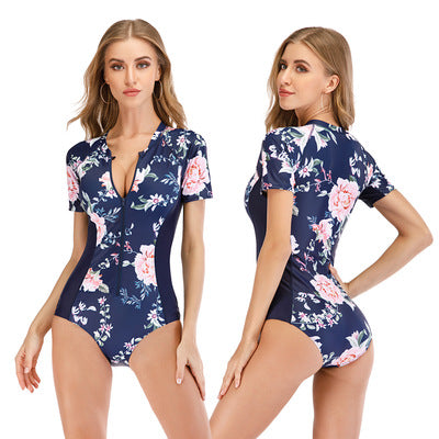 Surf suit one-piece swimsuit