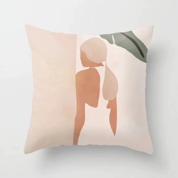 Abstract geometric pillowcase