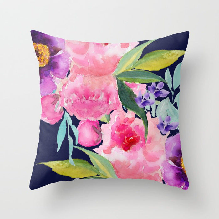 Fashion Simple Flower Pillow Cover