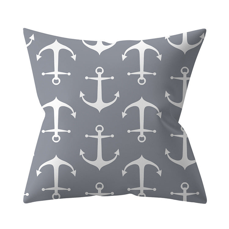 Gray Geometric Pillow Cover