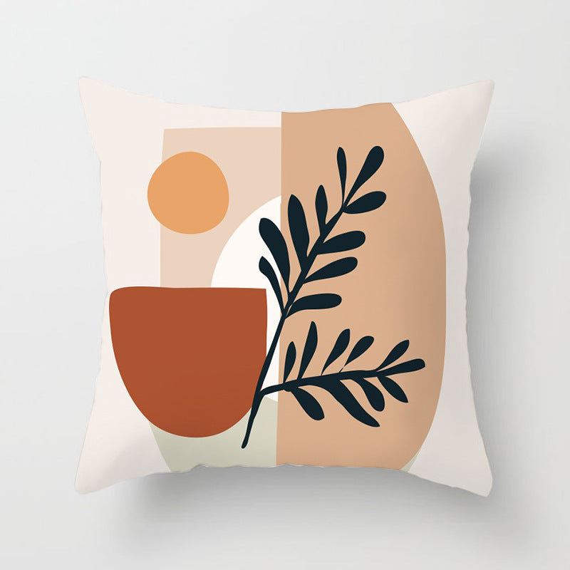 Abstract geometric pillowcase