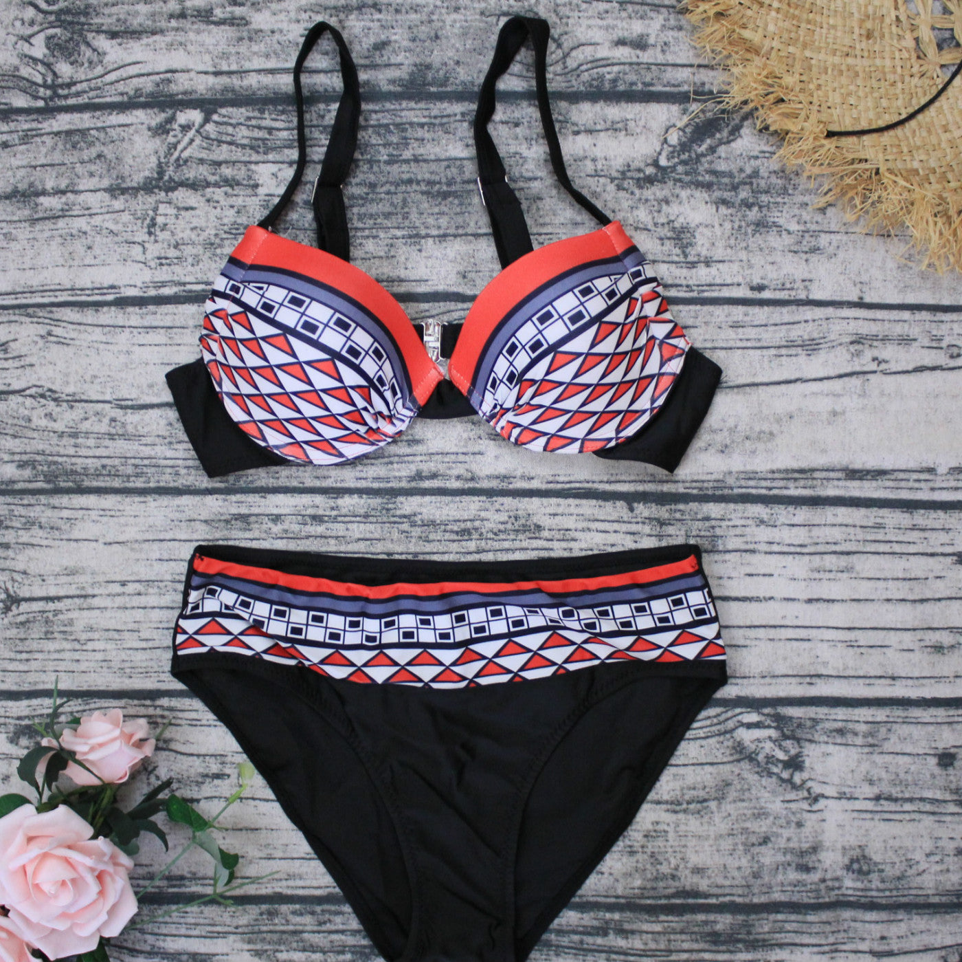 Vintage printed swimsuit