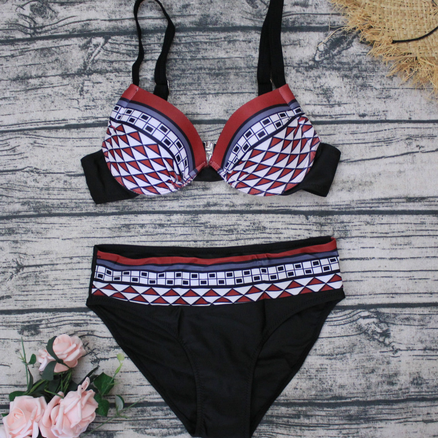 Vintage printed swimsuit