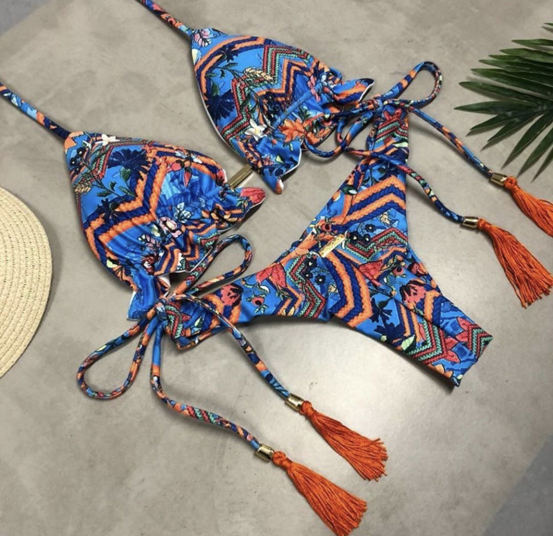 Ladies printed swimsuit